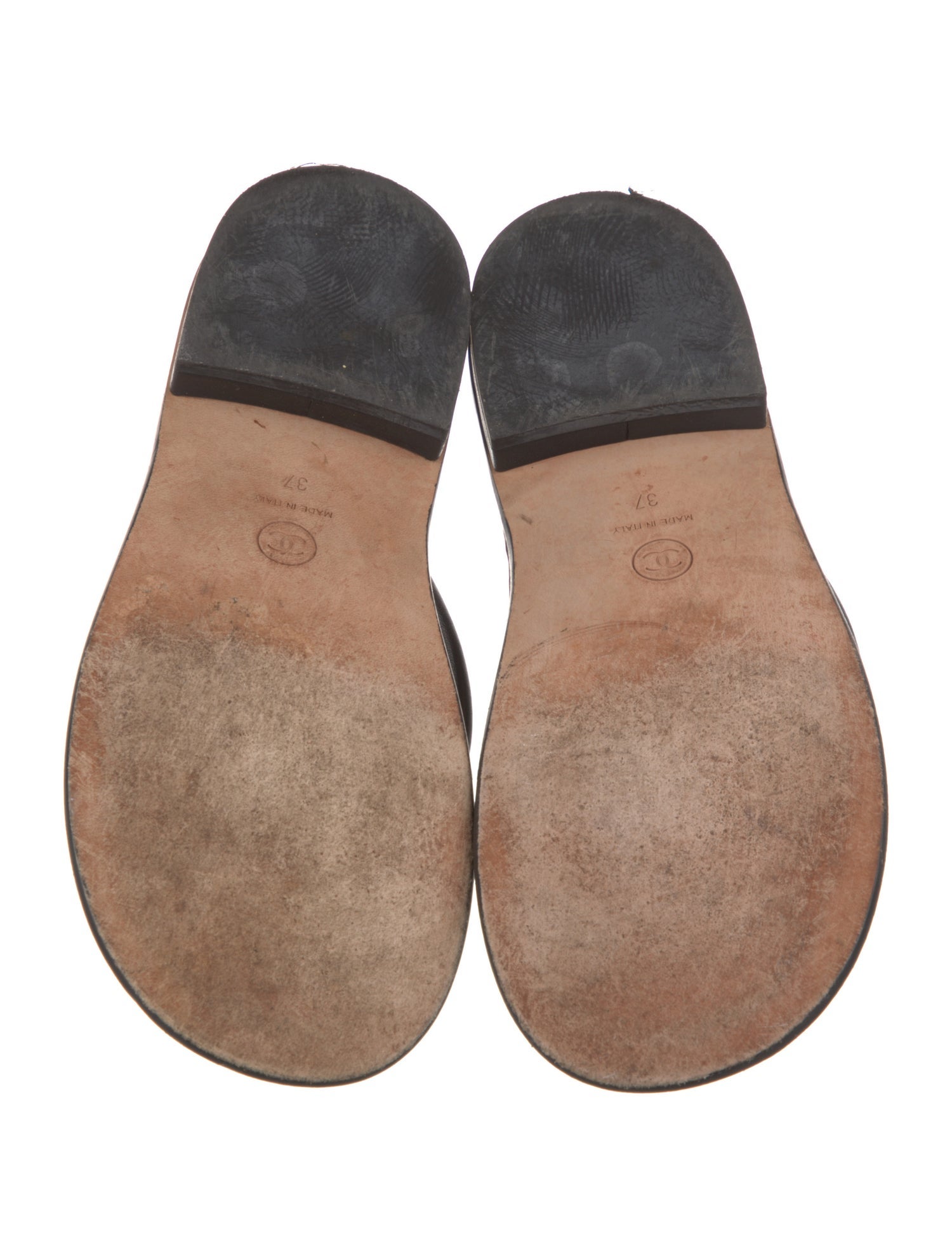 Chanel Interlocking CC Logo Terry Cloth Slides